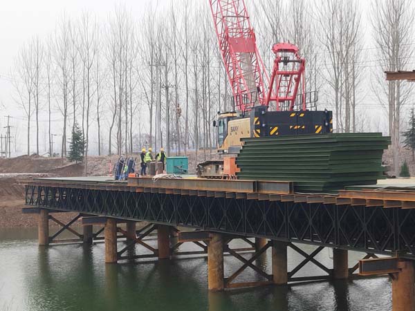 钢便桥施工工艺流程