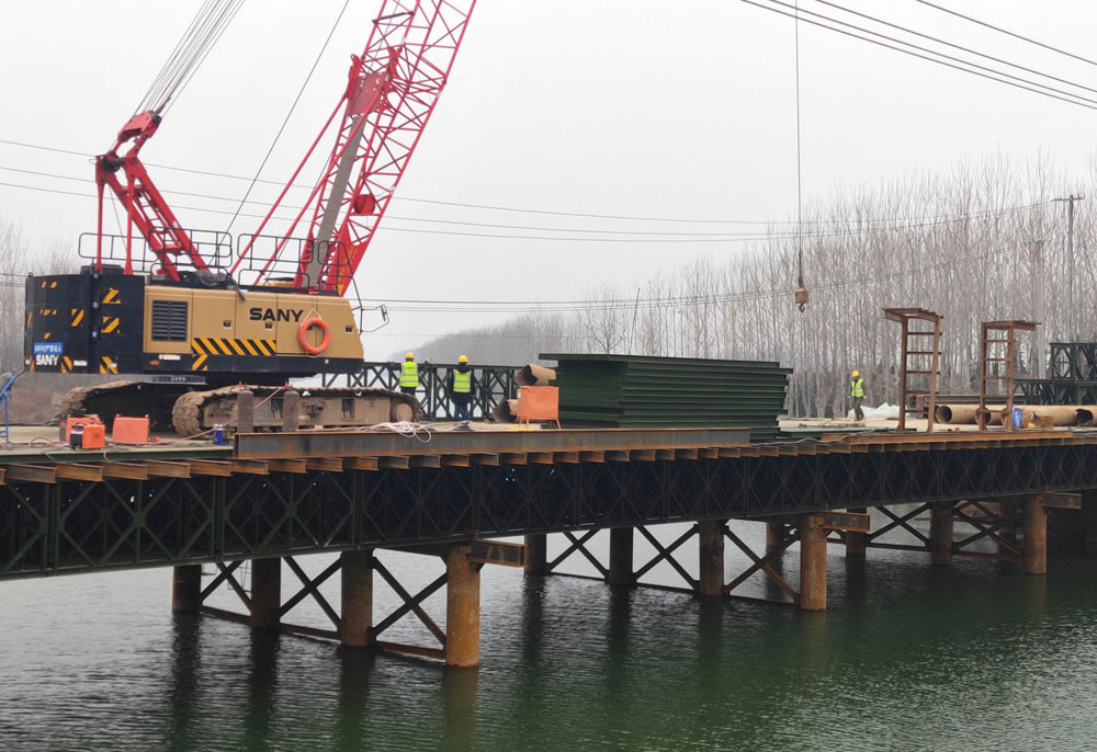钢便桥租赁厂家解读钢便桥的具体施工流程