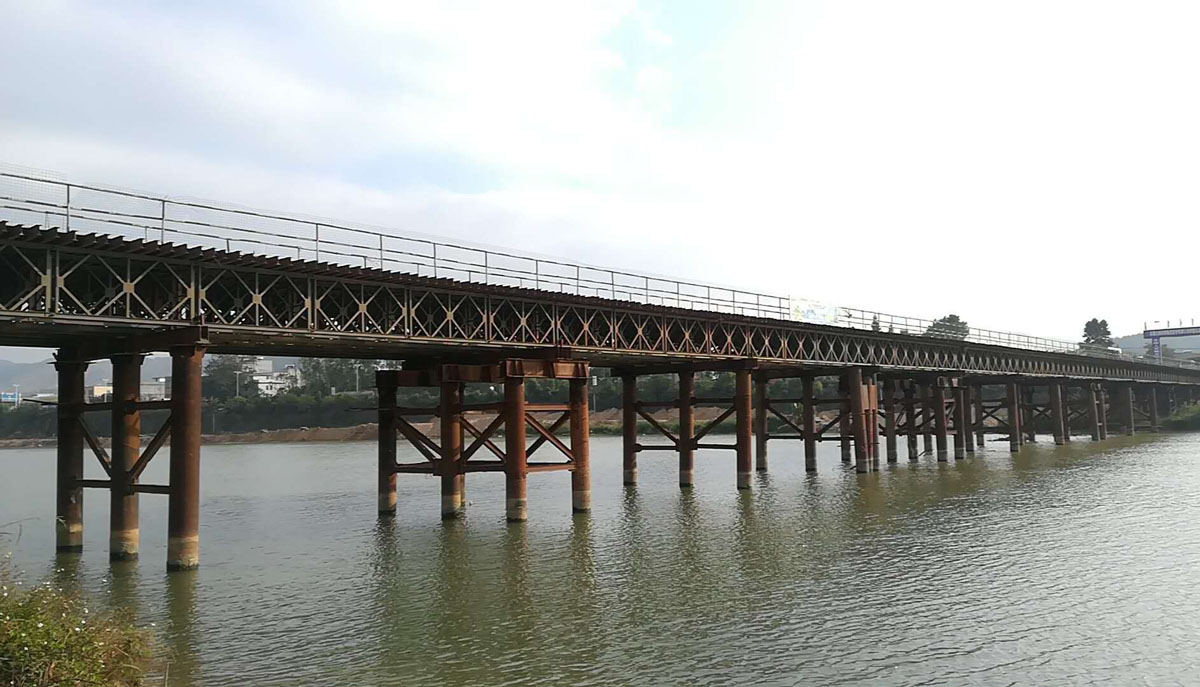 钢便桥租赁增加桥梁孔数施工方法及施工要点
