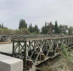 阿阿铁路S2标_新疆阿拉尔钢便桥施工