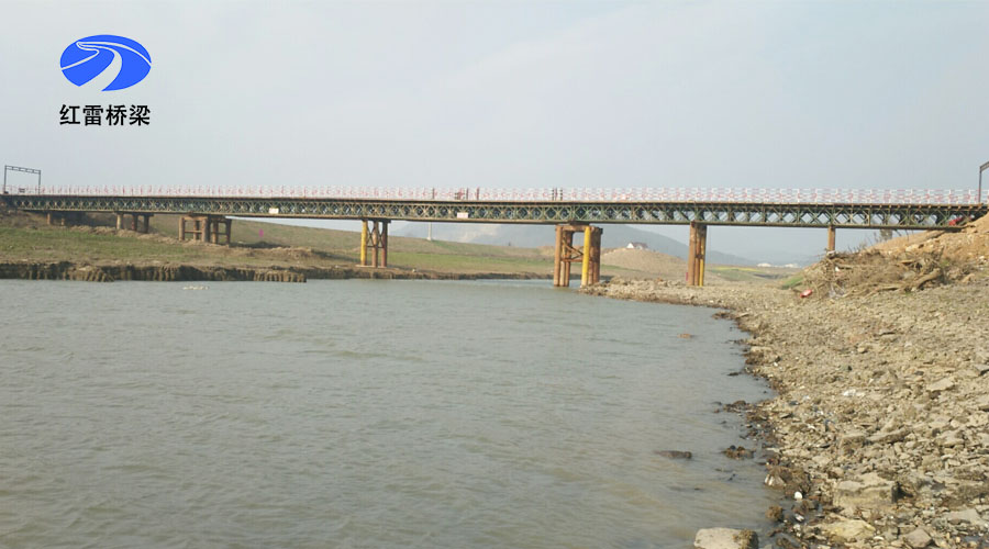 S104宣城至港口段钢便桥施工