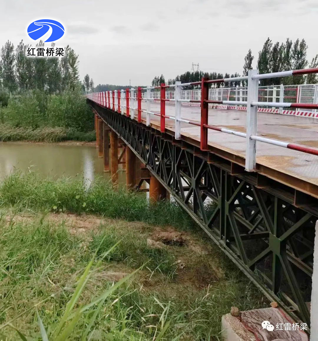 邯港高速公路沧州段钢便桥建设