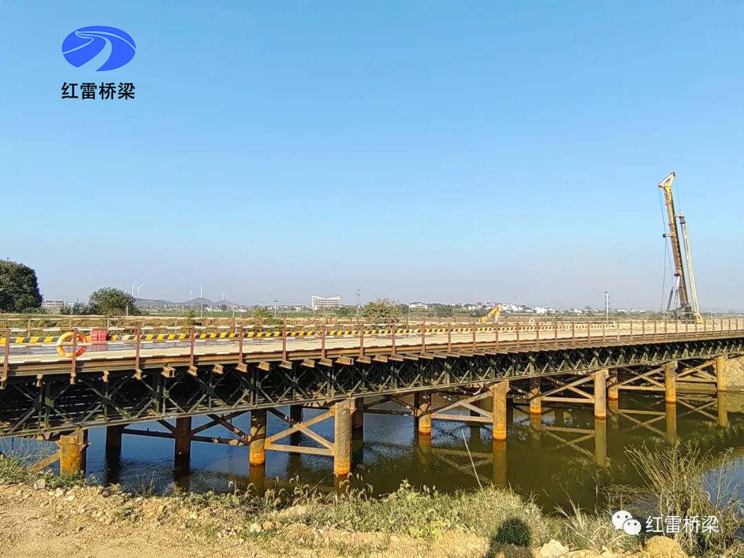 铜商高速无为至巢湖段——不一样的环境,我们做不一样的钢便桥