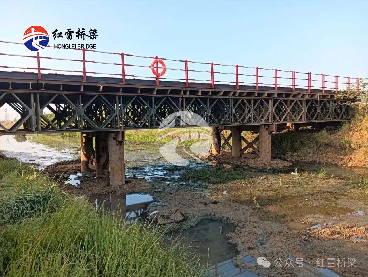 S20长丰至固始高速公路霍邱至皖豫界段钢栈桥完工